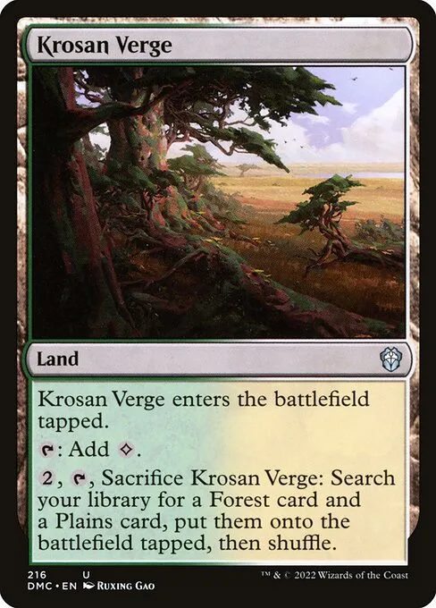 Krosan Verge · Dominaria United Commander 216/240
