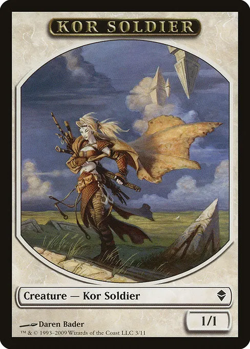 Kor Soldier · Zendikar Tokens 3/11