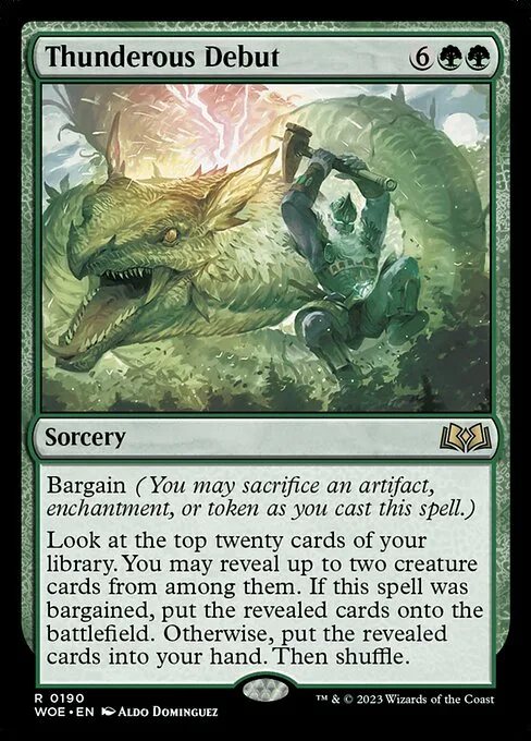 Thunderous Debut · Wilds of Eldraine 190/381