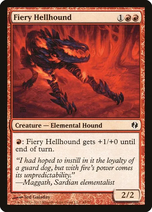 Fiery Hellhound · Duel Decks: Venser vs. Koth 49/77