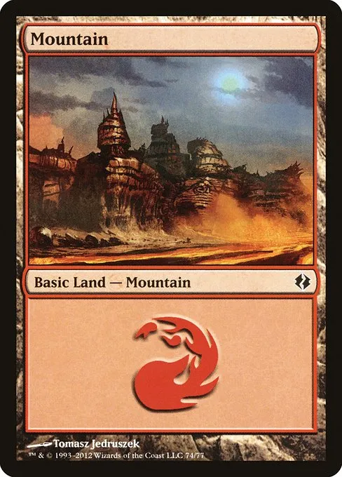 Mountain · Duel Decks: Venser vs. Koth 74/77