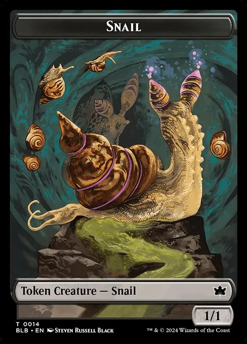 Snail · Bloomburrow Tokens 14/30