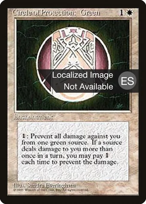 Circle of Protection: Green · Fourth Edition Foreign Black Border 16/378