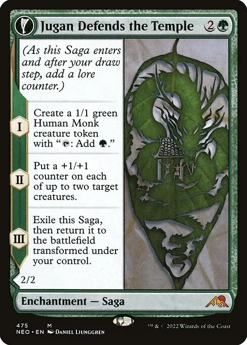 Jugan Defends the Temple // Remnant of the Rising Star · Kamigawa: Neon Dynasty 475/531