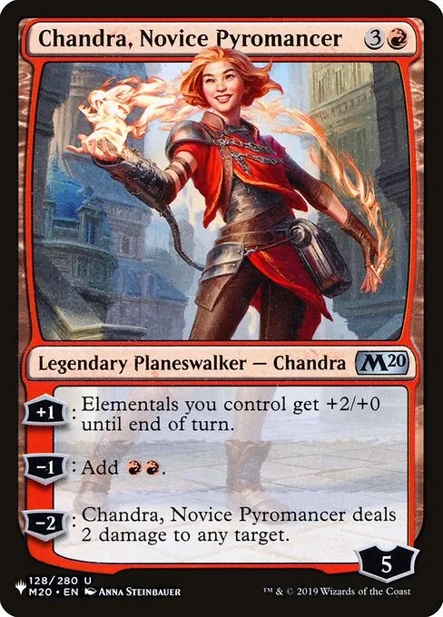 Chandra, Novice Pyromancer · The List M20-128/5050