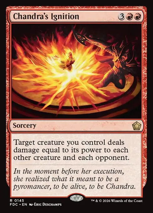 Chandra's Ignition · Foundations Commander 145/3