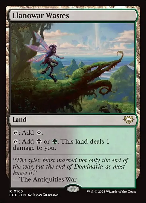 Llanowar Wastes · Edge of Eternities Commander 165/191
