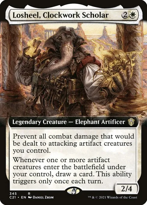Losheel, Clockwork Scholar · Commander 2021 345/409