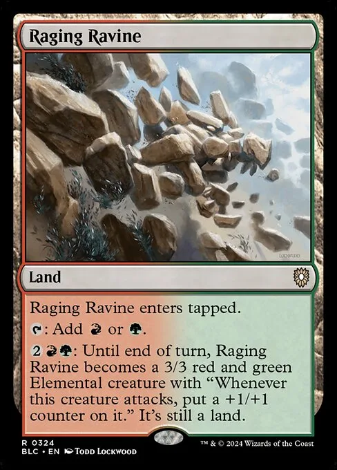 Raging Ravine · Bloomburrow Commander 324/356