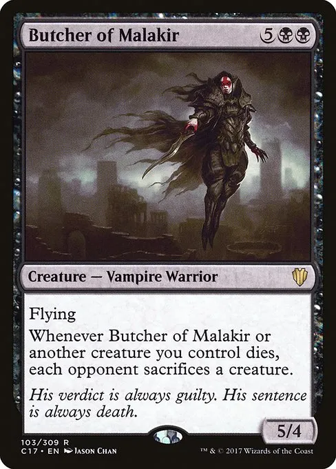 Butcher of Malakir · Commander 2017 103/309