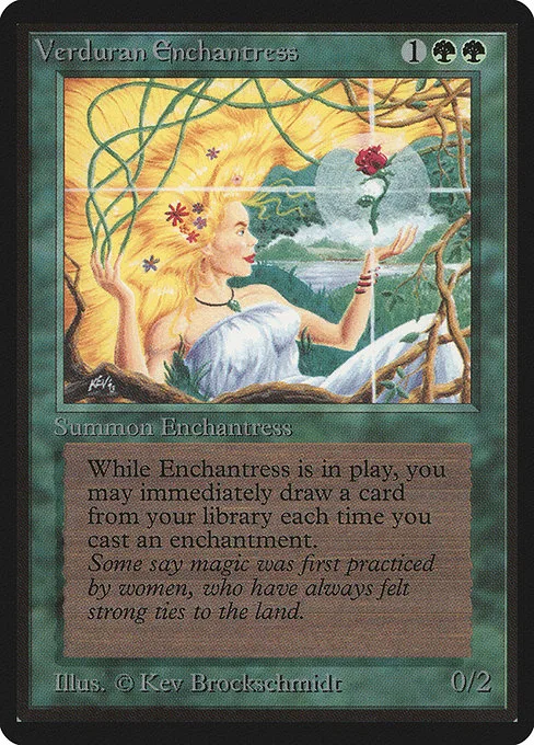 Verduran Enchantress · Limited Edition Beta 223/302