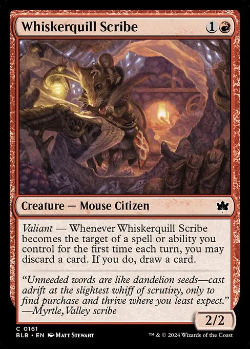 Whiskerquill Scribe · Bloomburrow 161/398