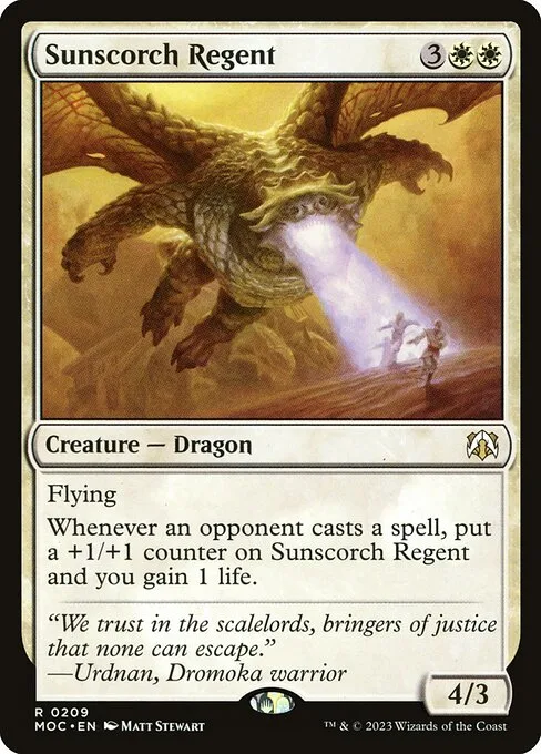 Sunscorch Regent · March of the Machine Commander 209/450