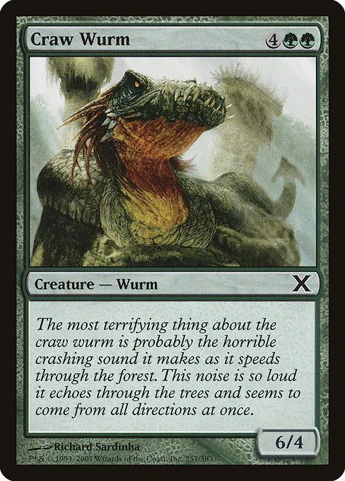 Craw Wurm · Tenth Edition 257/510