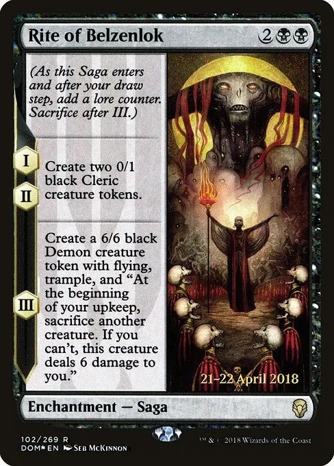 Rite of Belzenlok · Dominaria Promos 102s/118