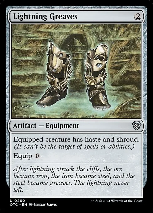 Lightning Greaves · Outlaws of Thunder Junction Commander 260/342