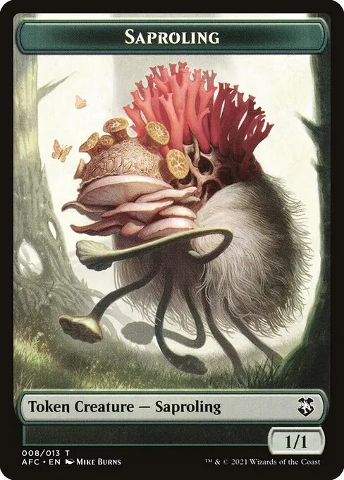 Saproling · Forgotten Realms Commander Tokens 8/13