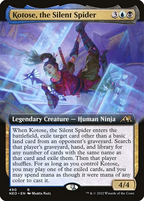 Kotose, the Silent Spider · Kamigawa: Neon Dynasty 490/531