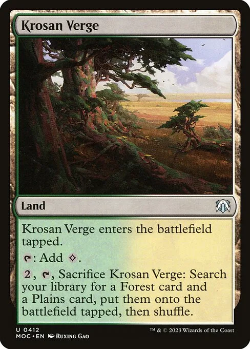 Krosan Verge · March of the Machine Commander 412/450