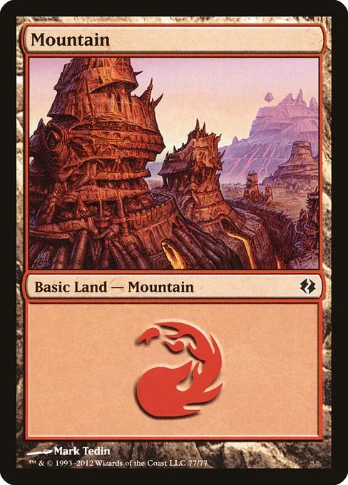 Mountain · Duel Decks: Venser vs. Koth 77/77