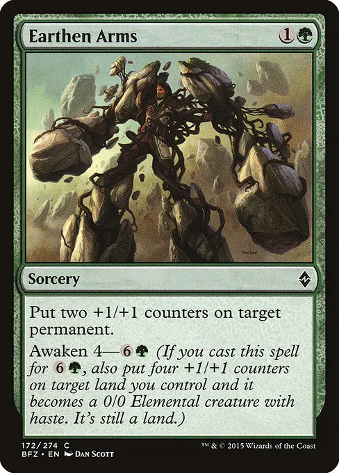 Earthen Arms · Battle for Zendikar 172/299
