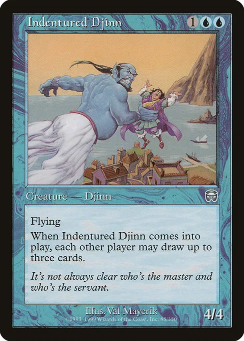 Indentured Djinn · Mercadian Masques 85/350