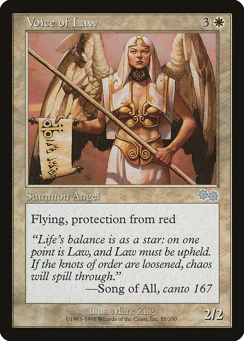 Voice of Law · Urza's Saga 55/357
