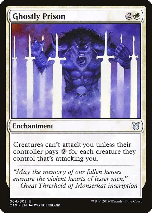 Ghostly Prison · Commander 2019 64/302
