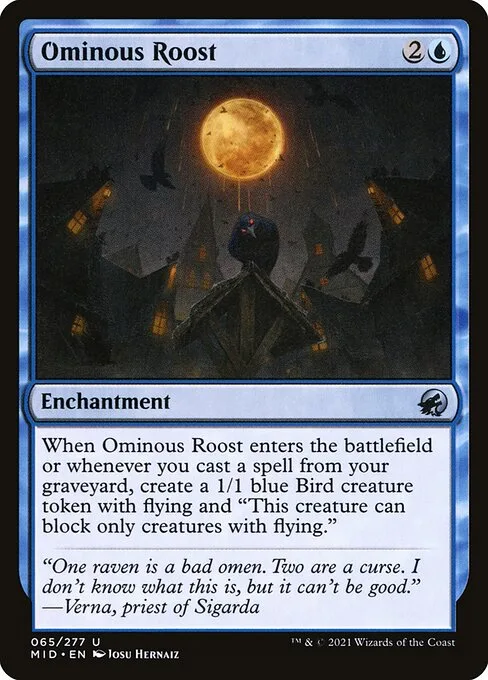 Ominous Roost · Innistrad: Midnight Hunt 65/399