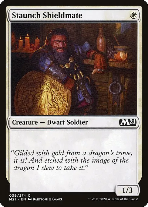 Staunch Shieldmate · Core Set 2021 39/397