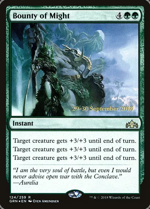Bounty of Might · Guilds of Ravnica Promos 124s/84