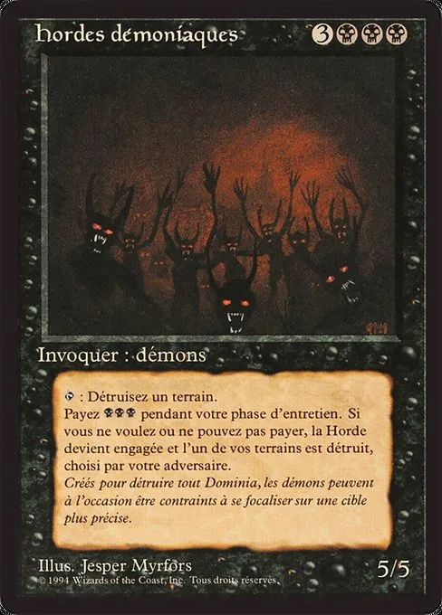 Demonic Hordes · Foreign Black Border 104/307