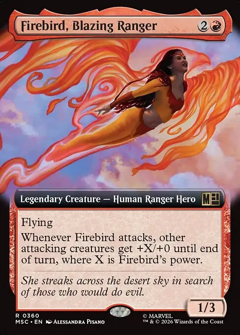 Firebird, Blazing Ranger · Marvel Super Heroes Commander 360/9