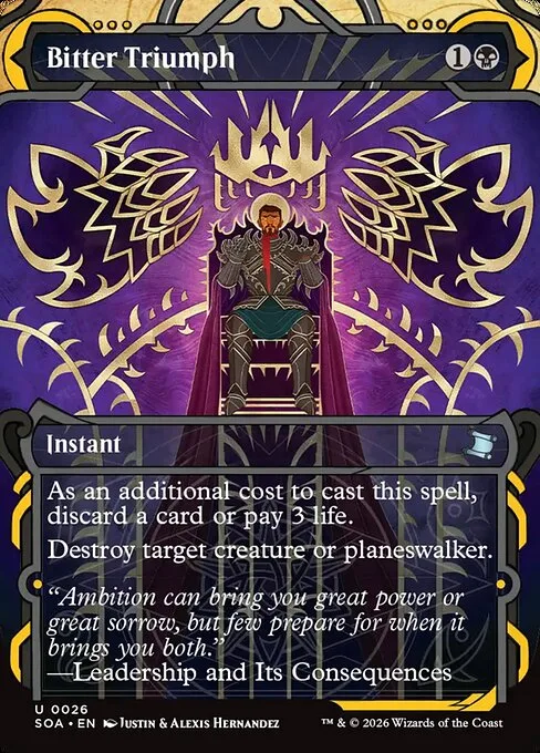 Bitter Triumph · Secrets of Strixhaven Mystical Archive 26/195