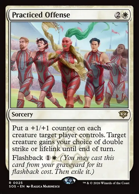 Practiced Offense · Secrets of Strixhaven Promos 25p/80