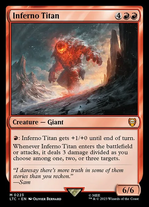 Inferno Titan · Tales of Middle-earth Commander 223/591