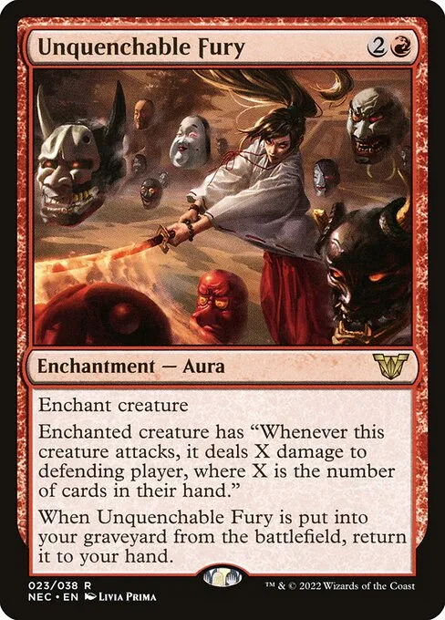 Unquenchable Fury · Neon Dynasty Commander 23/179
