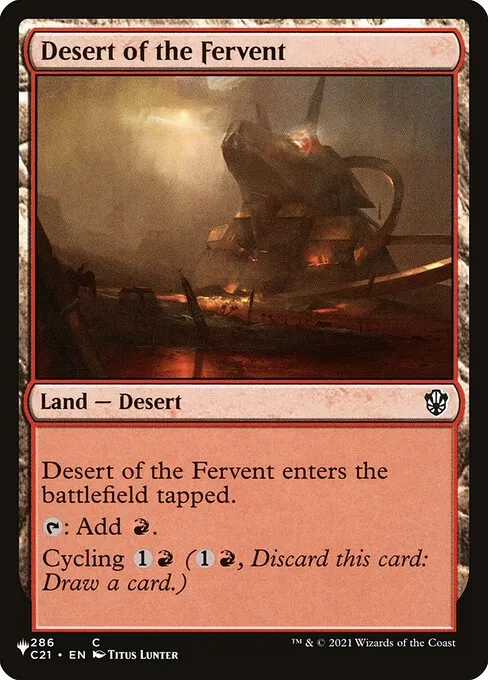 Desert of the Fervent · The List C21-286/5050