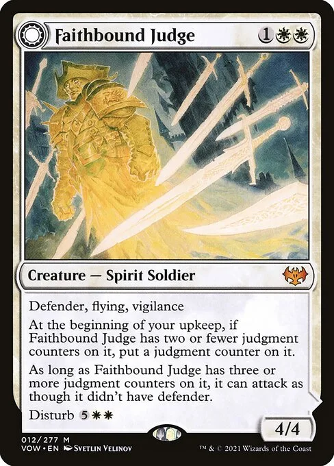 Faithbound Judge // Sinner's Judgment · Innistrad: Crimson Vow 12/423