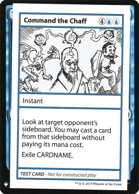 Command the Chaff · Mystery Booster Playtest Cards 2019 18/121