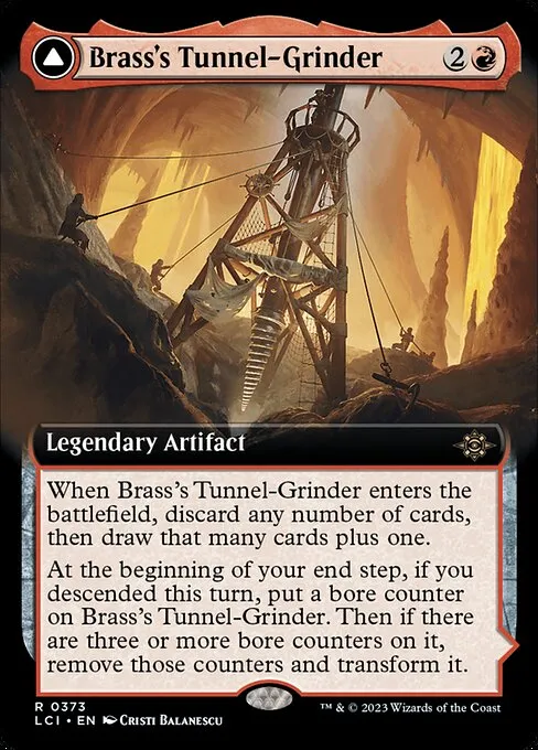 Brass's Tunnel-Grinder // Tecutlan, the Searing Rift · The Lost Caverns of Ixalan 373/416