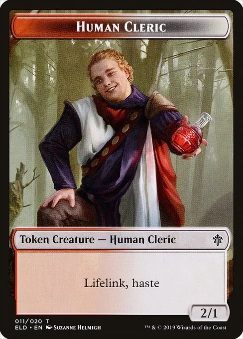 Human Cleric · Throne of Eldraine Tokens 11/20