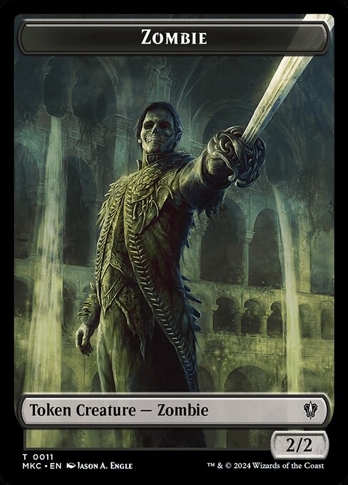 Zombie · Murders at Karlov Manor Commander Tokens 11/31