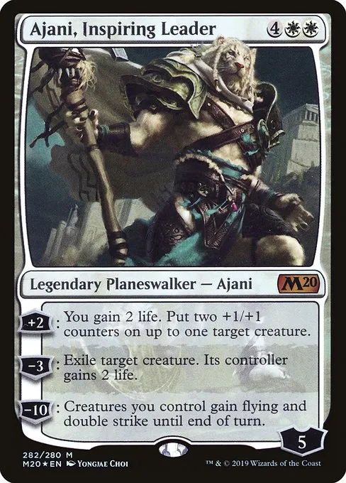 Ajani, Inspiring Leader · Core Set 2020 282/346