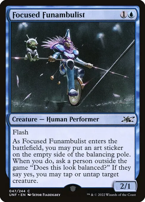 Focused Funambulist · Unfinity 47/639
