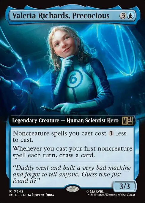 Valeria Richards, Precocious · Marvel Super Heroes Commander 342/9