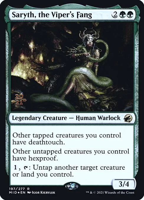 Saryth, the Viper's Fang · Innistrad: Midnight Hunt Promos 197s/155