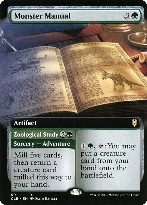 Monster Manual // Zoological Study · Commander Legends: Battle for Baldur's Gate 591/936