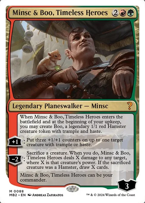 Minsc & Boo, Timeless Heroes · Mystery Booster 2 88/385