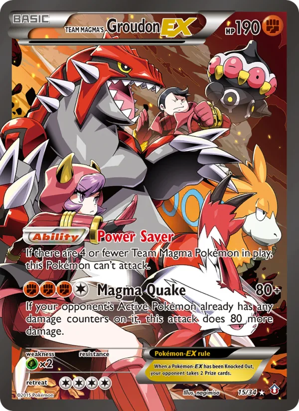 Team Magma's Groudon EX · Double Crisis 15/34